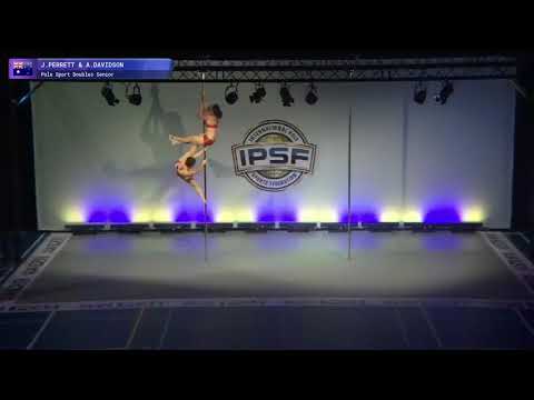 2017 World Pole Sport Doubles Finals J Perrett & A Davidson of Australia