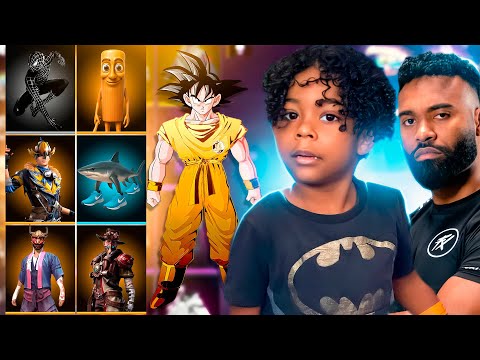 Meu Filho pediu e eu COMPREI Tudo no Free Fire