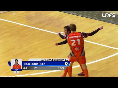 Gol Iago Rodriguez (0-2) Jaén Paraíso Interior - Aspil Vidal Ribera Navarra. J15, 1Div. LNFS