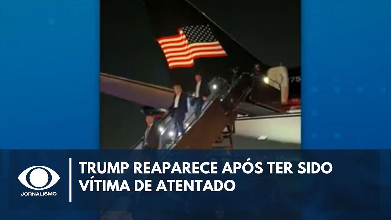 Trump aparece pela primeira vez após atentado