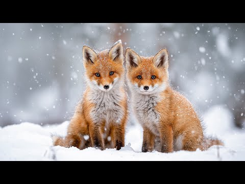 Snowy Wilderness ❄️ Wild Winter Nature & Piano Music for Deep Sleep, Stress Relief & Healing 🎹