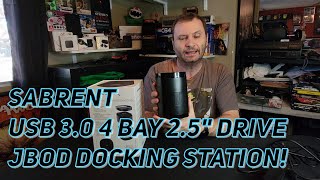 Sabrent USB 3.0 4 Bay 2.5” Hard Drive/SSD Docking Station with Fan (DS-4SSD)