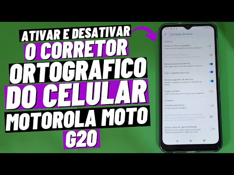 HOW TO ACTIVATE AND DEACTIVATE THE SPELLING CHECKER ON THE MOTOROLA MOTO G20 CELL PHONE