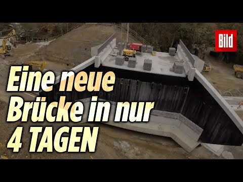 Zeitraffer-Video: So sieht es aus, wenn eine Brücke einfach durch eine neue ersetzt wird