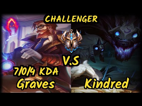 GOG Pride (GRAVES) vs KINDRED - 7/0/4 KDA JUNGLE CHALLENGER GAMEPLAY - EUW