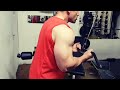 Training cable tricep extensions