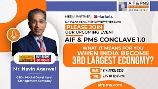 Message From the Keynote Speaker – Please join Our Upcoming Event AIF & PMS Conclave 1.0