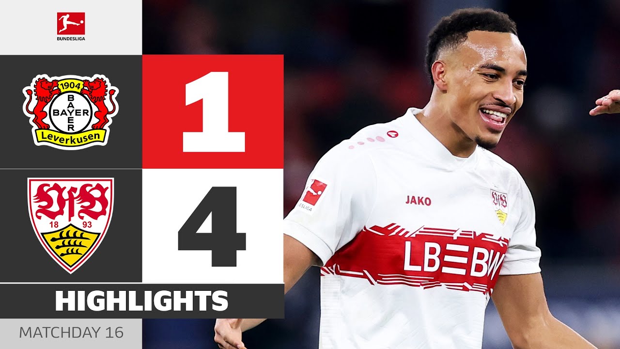 4 (!) GOALS in First Half! | BAYER 04 LEVERKUSEN - VFB STUTTGART | Highlights | MD 16 – Bundesliga