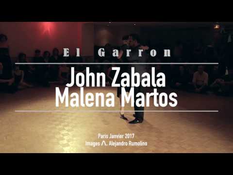  John Zabala  and  Malena Martos  are  dancing  to  "  Los Despojos  "  by  Orquesta Francini-Pontier