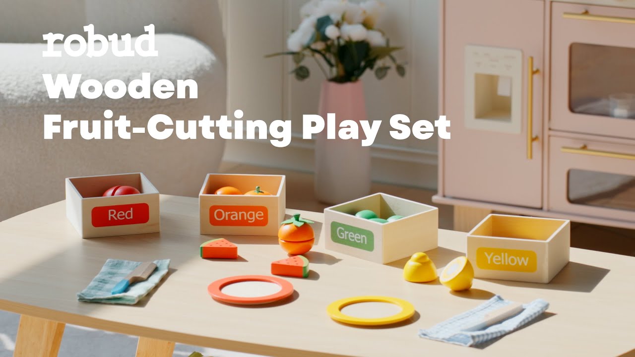 Robud ROBUD Fruit-Cutting Set with 4 Colored Boxes with 4 boxes of paint