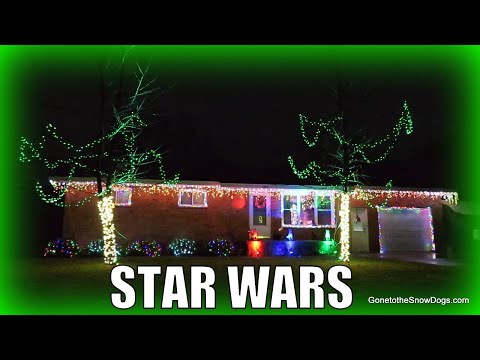 STAR WARS MEDLEY MUSIC LIGHT SHOW |  Holiday Light Show 2015 | Light o Rama