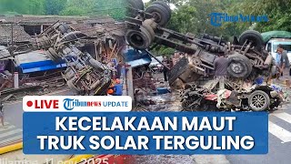 LIVE: Laka Maut Truk Terguling di Kalijambe: Korban Terjepit & 1 Tewas, Kendaraan Nyangkut di Atap
