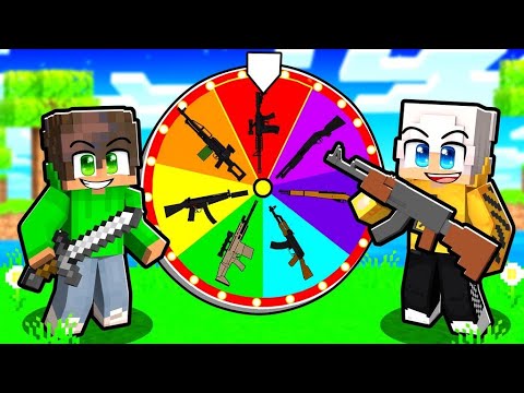 SOPRAVVIVO alla RUOTA delle ARMI in in Minecraft!