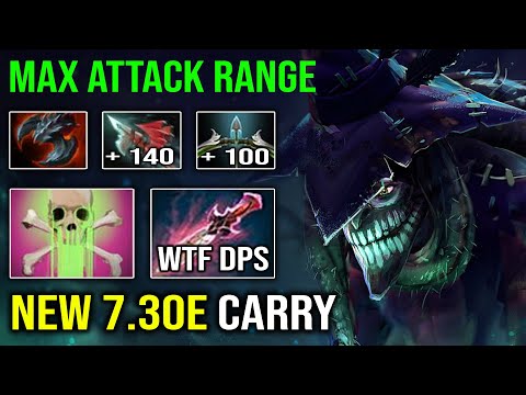 WTF is this HERO?? NEW 7.30e Carry Dazzle First Item Witch Blade + Satanic Max Attack Range Dota 2