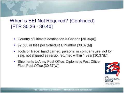 AES/EEI Regulations Training Videos