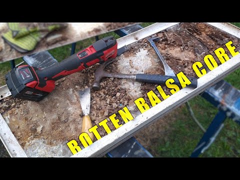 Removing ROTTEN Balsa Core | Locker door [Part 1]
