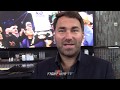 EDDIE HEARN "RAMIREZ VS HOOKER IS A REAL 50-50 MATCHUP! THIS FIGHT IS ALL OR NOTHING!"