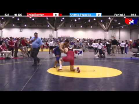 FS Qualifier 96 KG: Craig Brester vs. Andres Saucedo Champ. Round 1