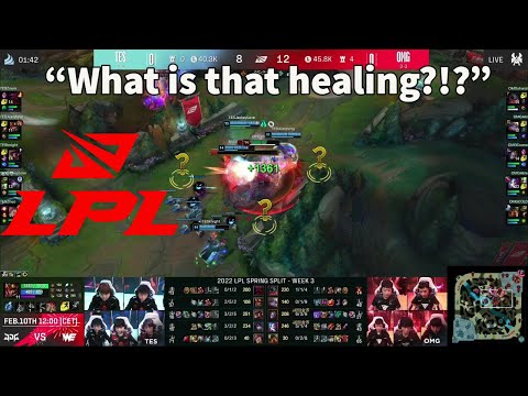 LPL Aatrox Heals 1.4k With A Single Goredrinker!!!