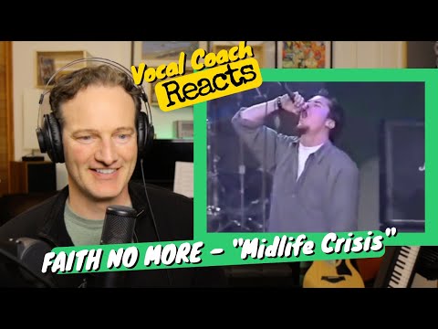 Vocal Coach REACTS - FAITH NO MORE "Midlife Crisis" Live on LENO