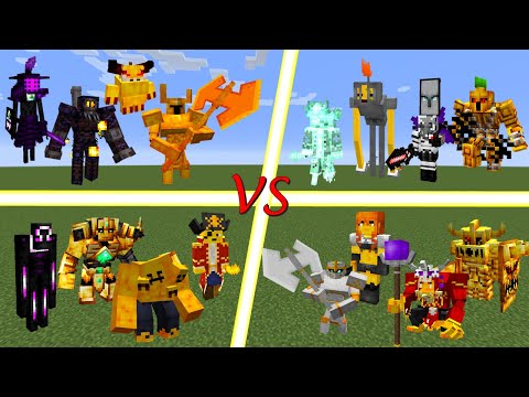 CreedCraft - Minecraft Mobs Battle royale! Mango mini bosses! Minecraft mob battle!