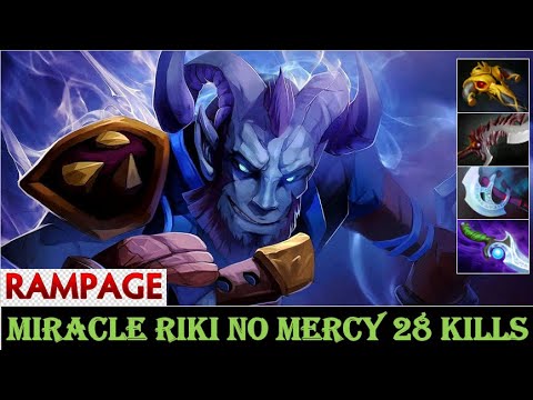WTF Miracle Riki Shows No Mercy Rampage Hunting Full Map 28 Kills