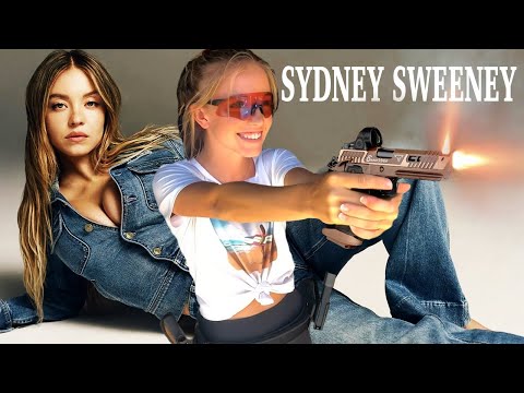 SYDNEY SWEENEY has great SPLITS #action training for #film #SydneySweeney #americaneagle #jeans #ad 
