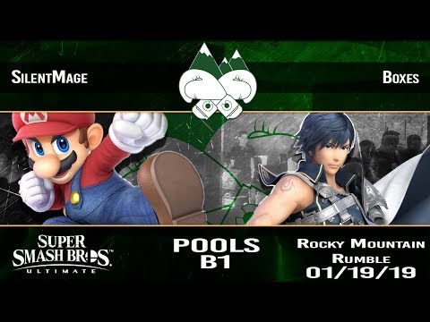Rocky Mountain Rumble (Jan. '19) - SilentMage (Mario) Vs. Boxes (Mr. G&W, Chrom) - Pool B1