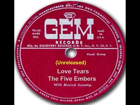 The Five Embers - Love Tears 1954