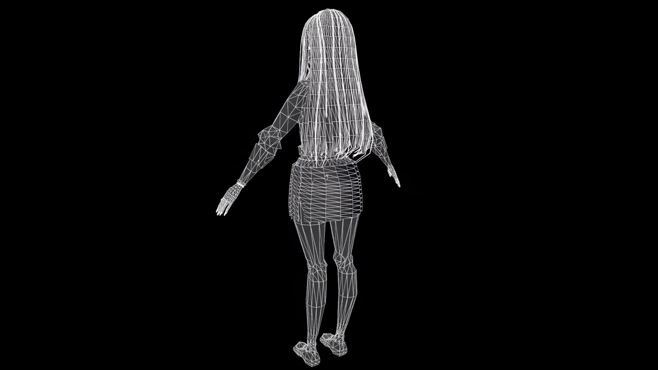 Anime Marin Kitagawa Rigging Low-poly 3D Model