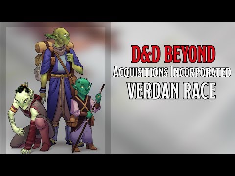 New Playable Race Verdan in 'Acquisitions Incorporated' | D&D Beyond