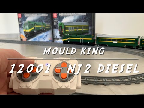 Конструктор Mould King «Вагон с электрогенератором для тепловоза NJ2» 12001СХ / 1009 деталей