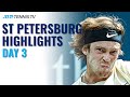 Shapovalov Encounters Andujar; Rublev, Khachanov, Bublik In Action | St Petersburg Day 3 Highlights