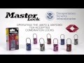 Operating The Master Lock 4697D And 4697DWD TSA Accepted Combination Luggage Locks