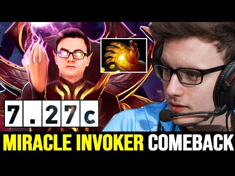 MIRACLE First Invoker Game in New Patch — Comeback vs Cr1t
