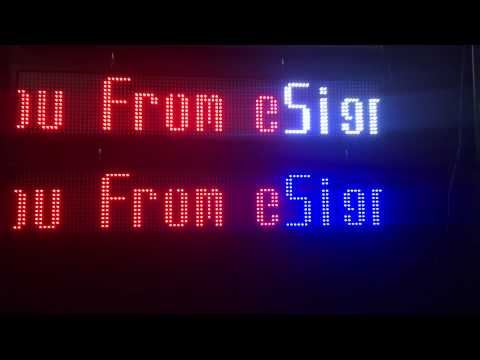 15" x 78" RWP & RBP Tri-Color LED Sign