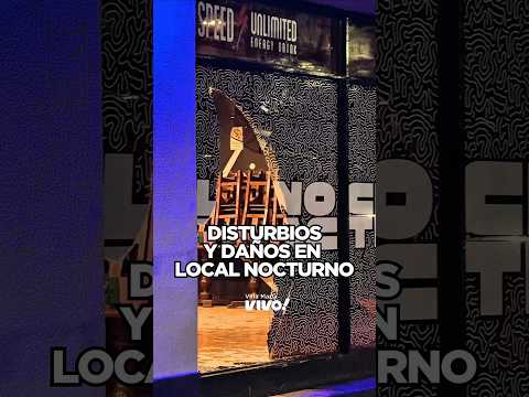 Pelea nocturna en Villa María: rompen vidriera