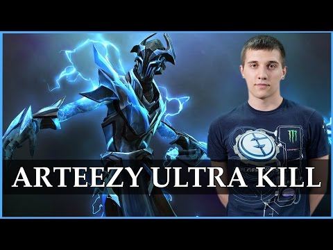 EG.Arteezy Razor Ultra Kill vs Team Tinker @ Starladder