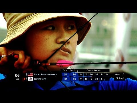 Chinese Taipei v USA – compound women team gold | Shanghai 2014 Archery World Cup S1