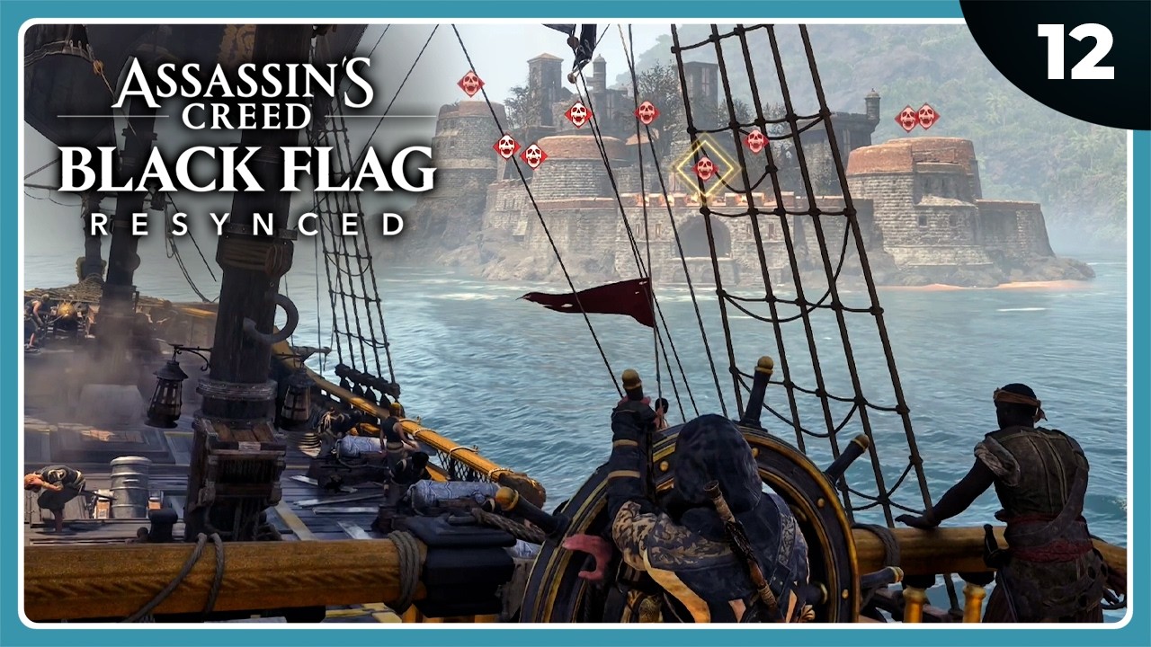 ACBF #12 | ¿UN FUERTE ENCANTADO? | ASSASSIN'S CREED BLACK FLAG RESYNCED Gameplay Español