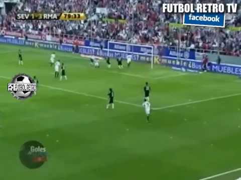 Sevilla 2 vs Real Madrid 4  LIGA ESPAÑA 2009 Raul marca 3 goles