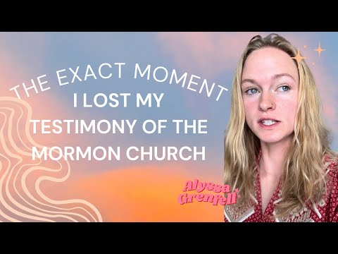 The Exact Moment I Lost My Testimony in the Mormon Church