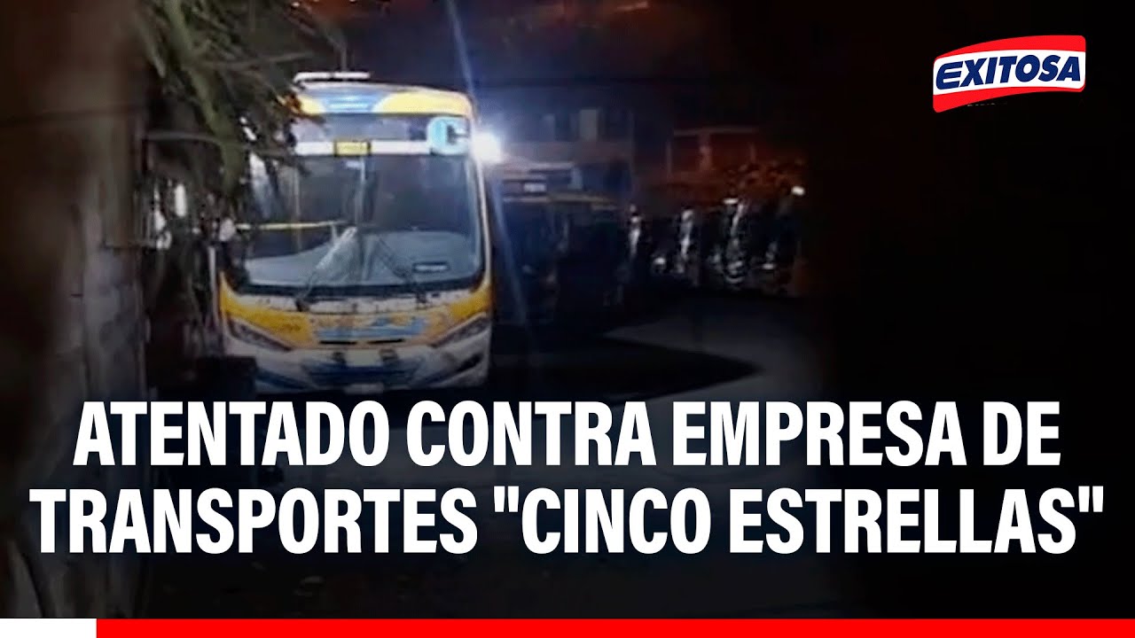 🔴🔵 Desconocidos disparan contra patio de maniobras de empresa de transportes "Cinco Estrellas"