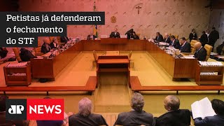 Esquerda também defendeu fechamento do STF, mas ameaças ficaram sem resposta