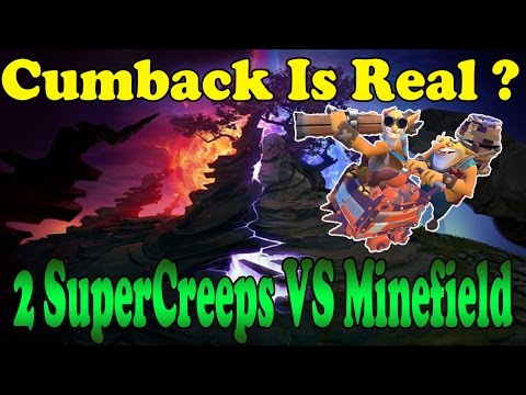 Dota 2 - Dire with 2 Megacreeps VS Minefield Defence - CUMBACK IS REAL ? 33# ( ͡° ͜ʖ ͡°)