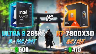 [閒聊] Core Ultra 9 285K vs Ryzen 7 7800X3D