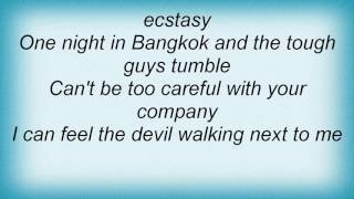 Frankie Goes To Hollywood - One Night In Bangkok Lyrics
