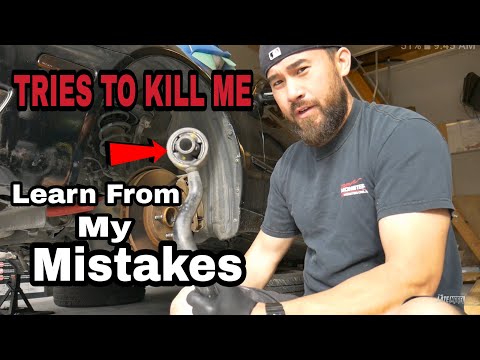 Harbor Freight Press Blows Up / How to Replace Control Arm Bushing Lexus Is300 Camry gs300 es350