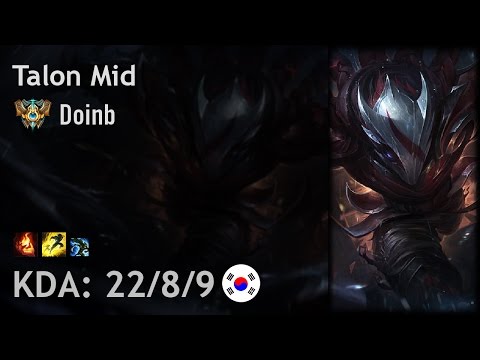 Talon Mid vs Karthus - Doinb - KR Challenger Patch 7.4