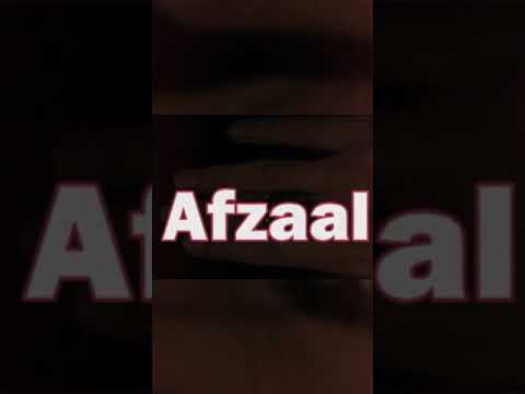 Afzal name tiktok